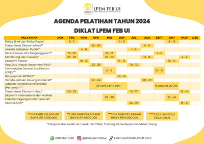 Jadwal Pelatihan 2024 – Lembaga Penyelidikan Ekonomi Dan Masyarakat ...