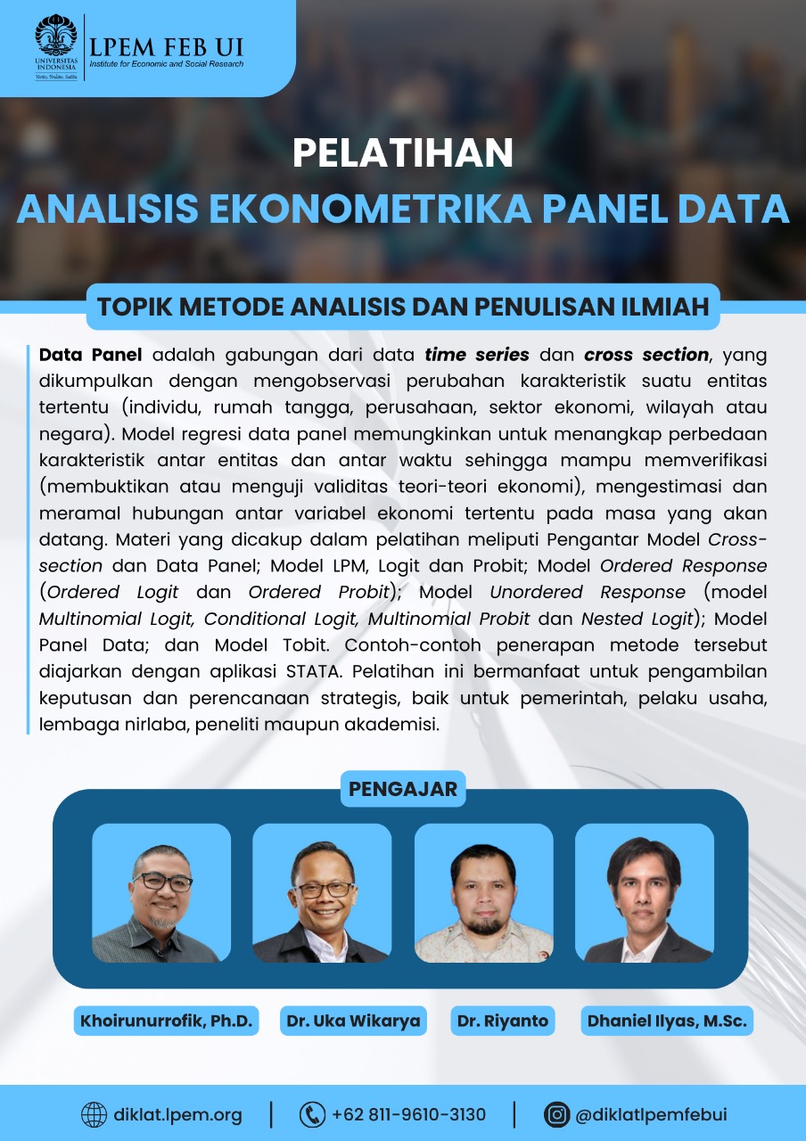 Flyer Analisis Ekonometrika Panel Data